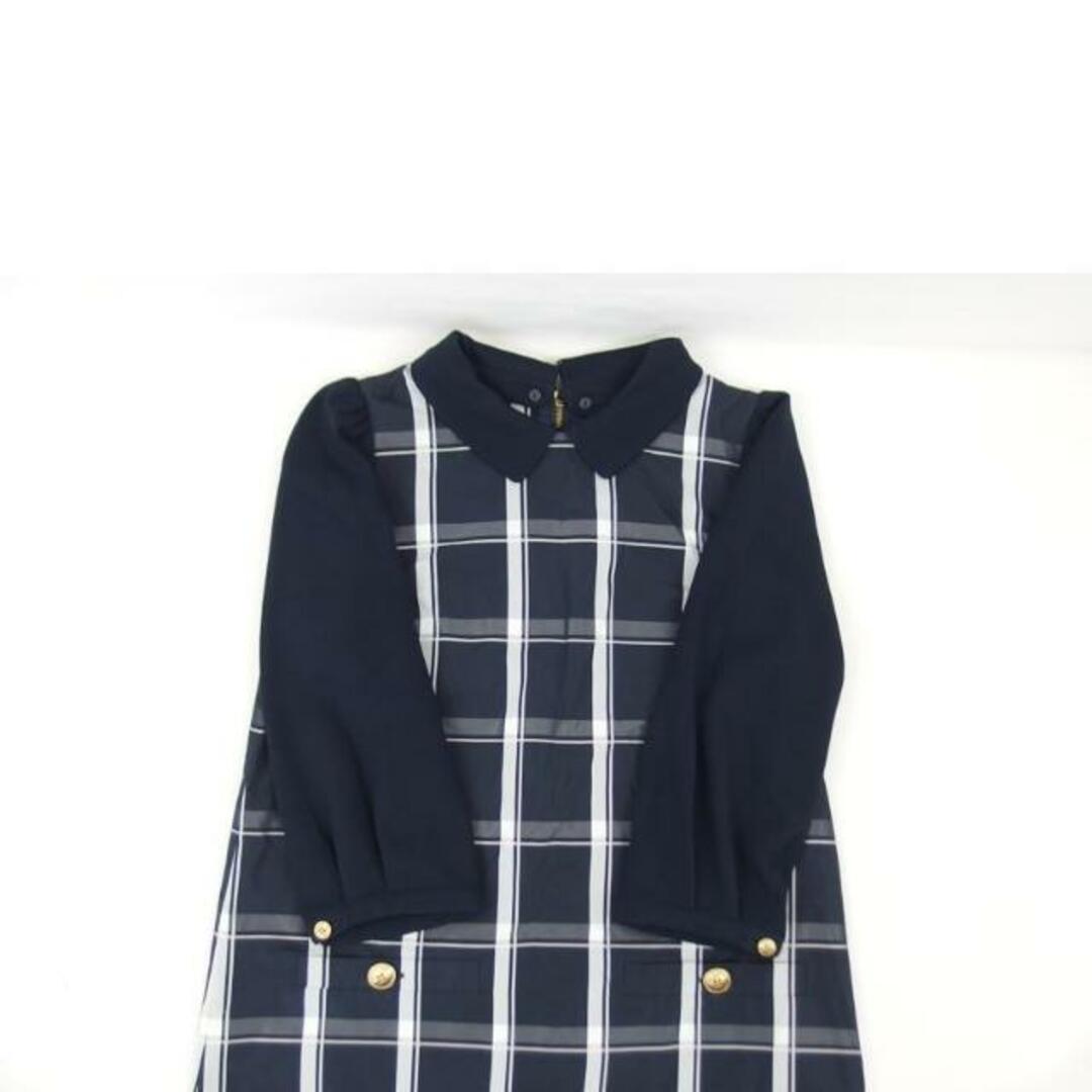 BURBERRY バーバリー/BLUE LABELチェック柄ワンピース/ネイビー BURBERRY バーバリー/BLUE LABELチェック柄ワンピース/ネイビー