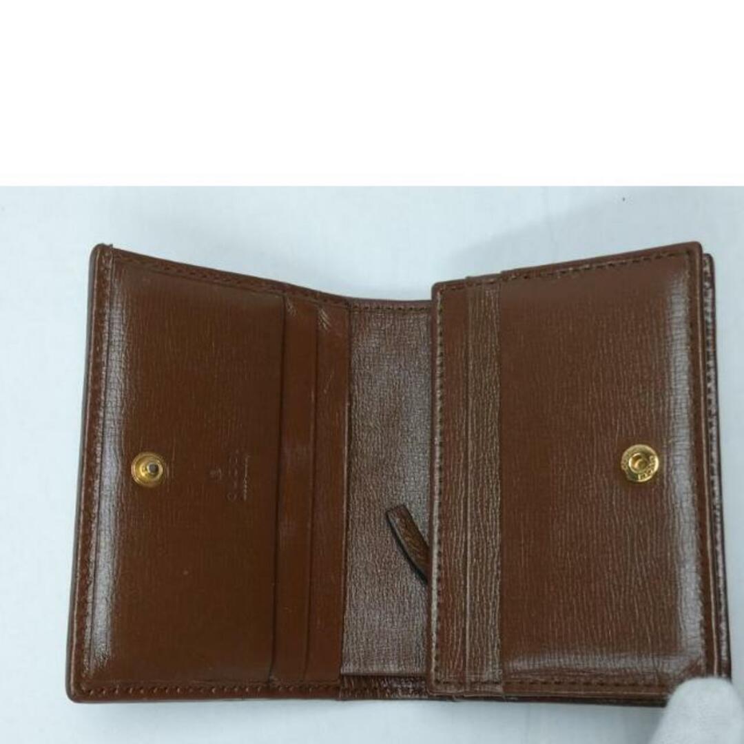 GUCCI(グッチ)のGUCCI グッチ/GGスプリーム ホースビット 二つ折り財布/621887/214*/Bランク/52【中古】 レディースのファッション小物(財布)の商品写真
