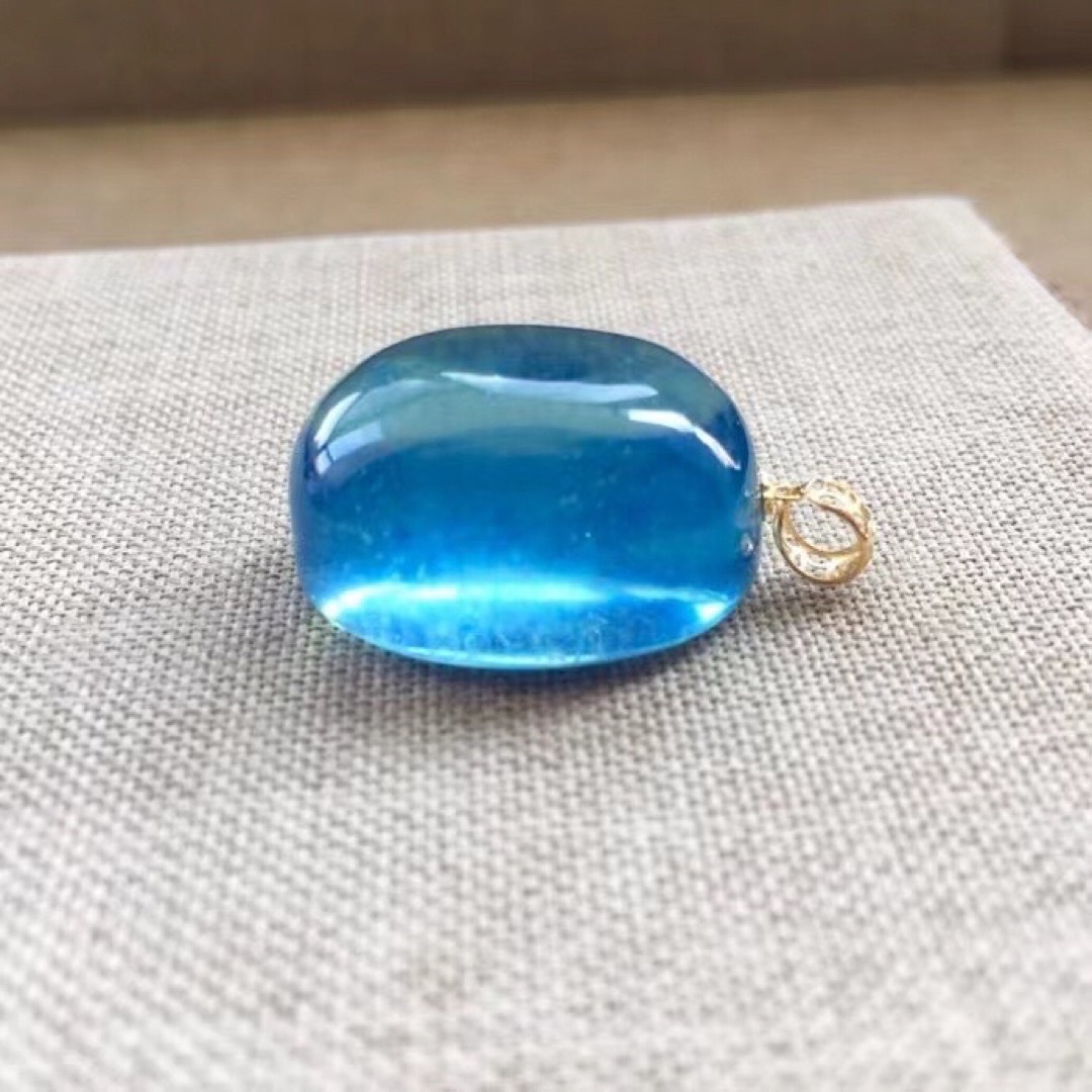 ⭐︎【高級】天然 アクアマリン ペンダントトップ k18 9.5g ⭐︎【高級】天然 アクアマリン ペンダントトップ k18 9.5g