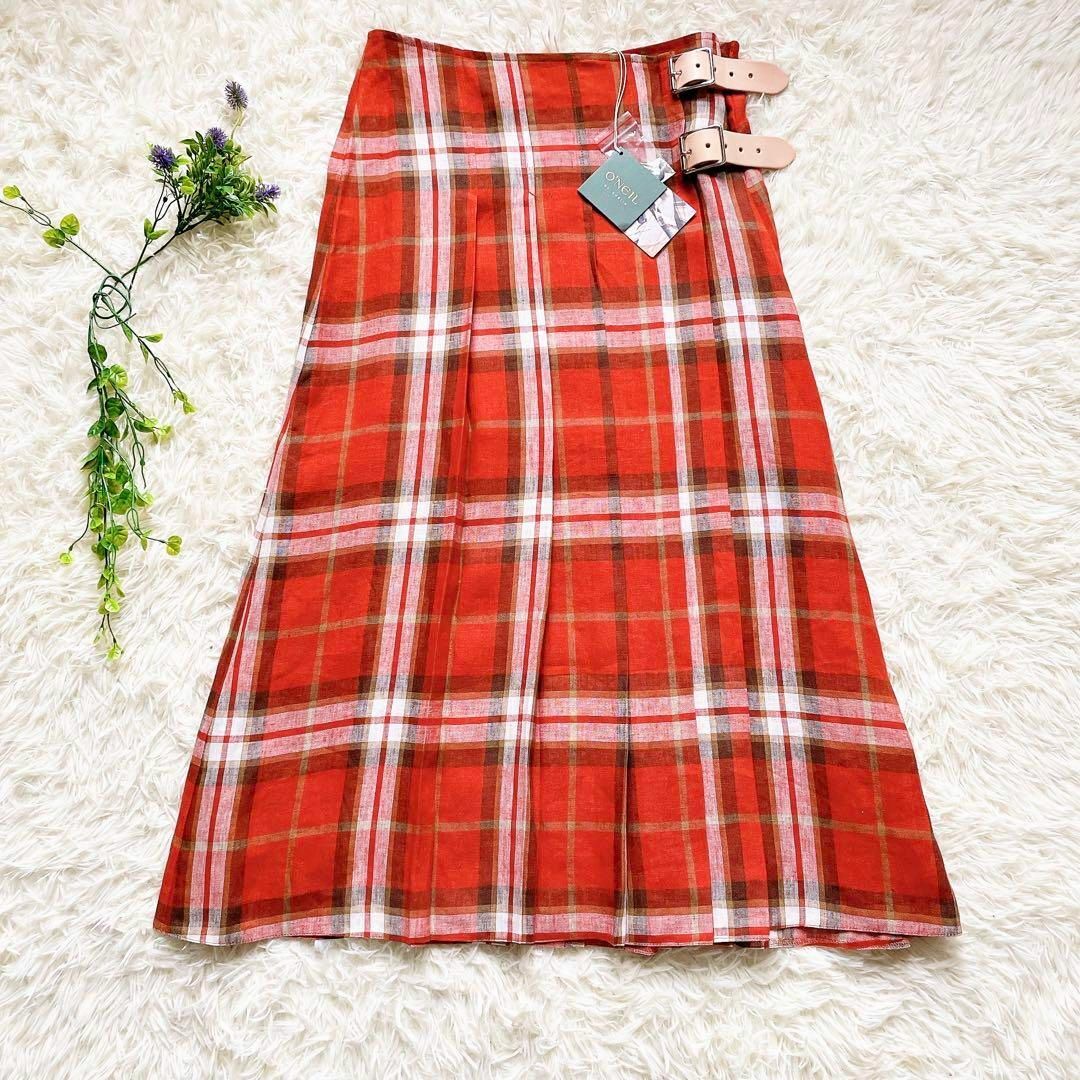 タグ付き未使用品】オニールオブダブリン チェック柄 リネン タグ付き未使用品】オニールオブダブリン チェック柄 リネン
