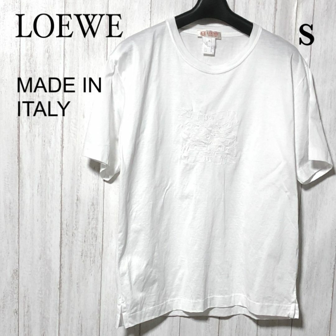 LOEWE - ロエベ Tシャツ S LOEWE アナグラム刺繍 カットソー LOEWE - ロエベ Tシャツ S LOEWE アナグラム刺繍 カットソー