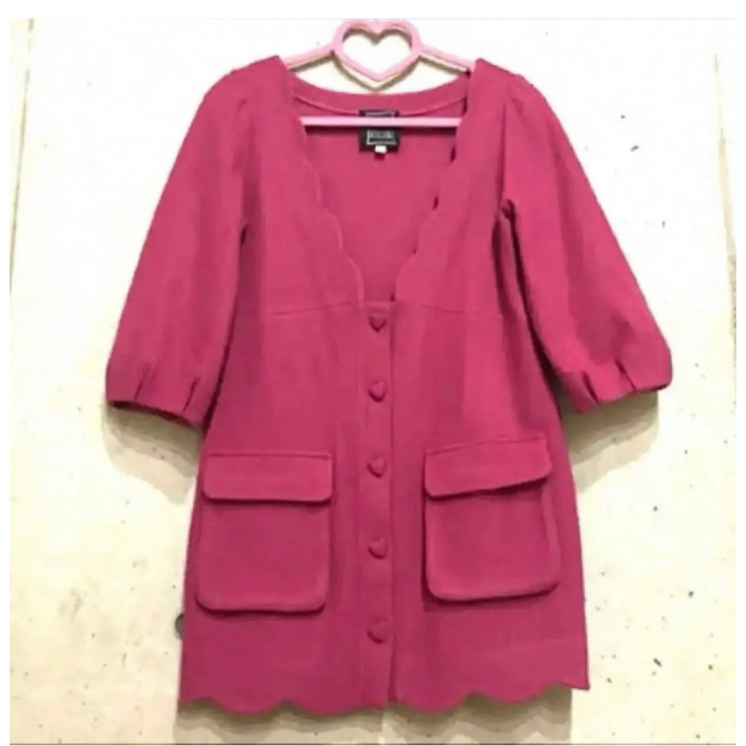 Cynthia Rowley(シンシアローリー)の★Cynthia Rowley★シンシアローリー コート ピンク ハート レア！ レディースのジャケット/アウター(その他)の商品写真