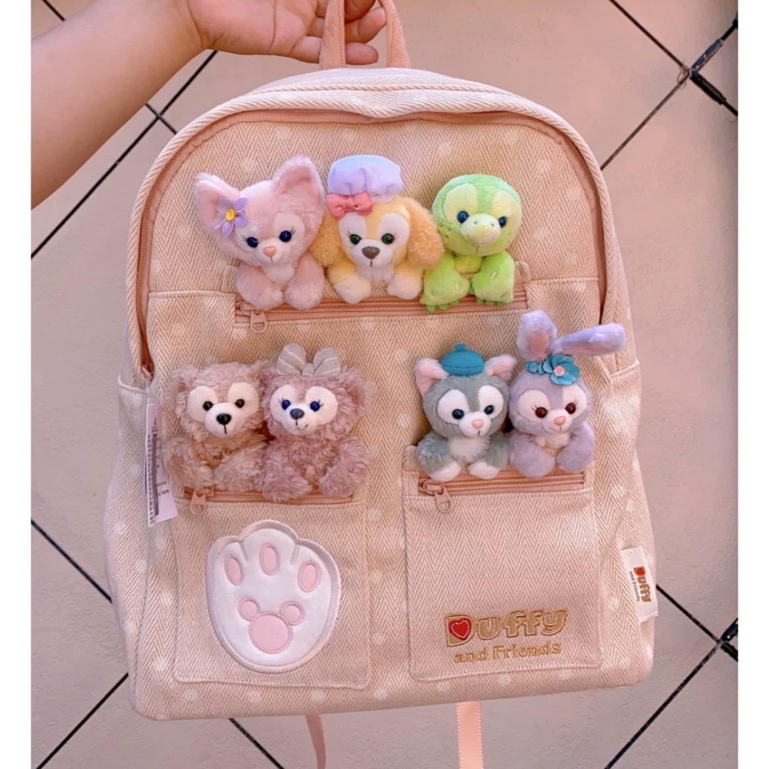 上海ディズニー ダッフィーフレンズ 7人 リュック ミルクティー 上海ディズニー ダッフィーフレンズ 7人 リュック ミルクティー