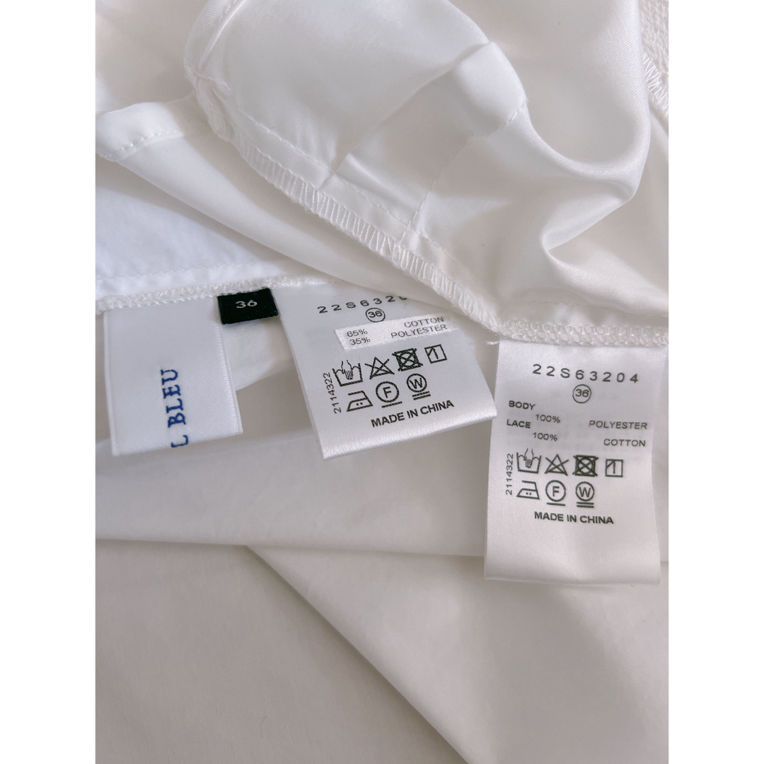 LE CIEL BLEU - 【美品】LE CIEL BLEU ドットレースレイヤード LE CIEL BLEU - 【美品】LE CIEL BLEU ドットレースレイヤード