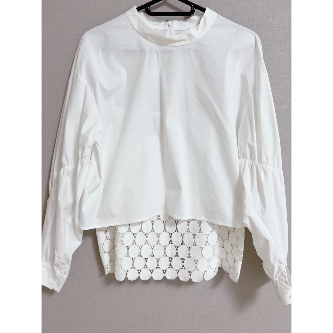 LE CIEL BLEU - 【美品】LE CIEL BLEU ドットレースレイヤード LE CIEL BLEU - 【美品】LE CIEL BLEU ドットレースレイヤード