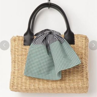 SHIPS - 美品*バグマティ ラタンかごバッグ レザー黒 スクエア SHIPS - 美品*バグマティ ラタンかごバッグ レザー黒 スクエア