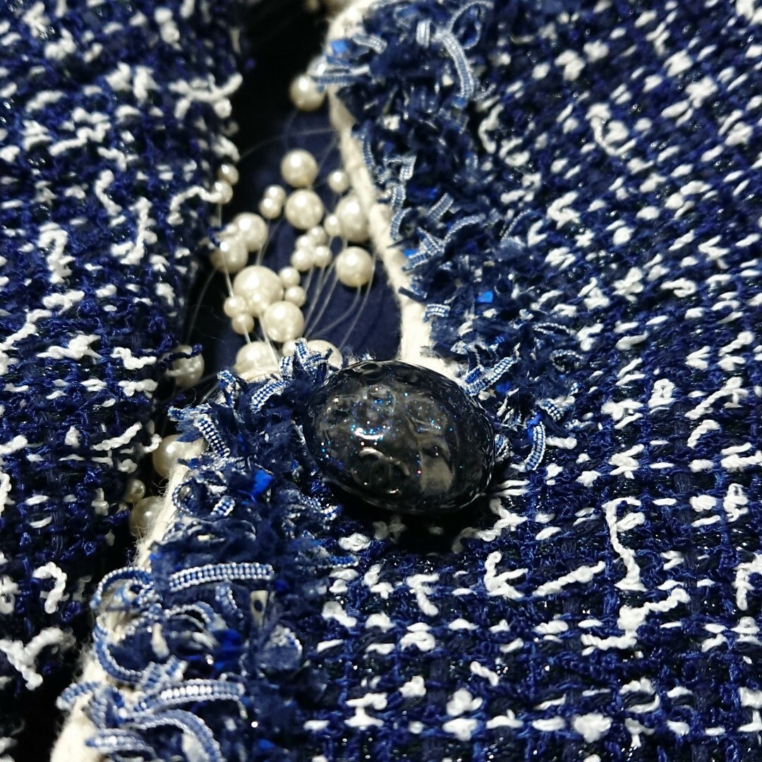 CHANEL - シャネル❤️綺麗なツイード ジャケット❤️CoCoマーク CHANEL - シャネル❤️綺麗なツイード ジャケット❤️CoCoマーク