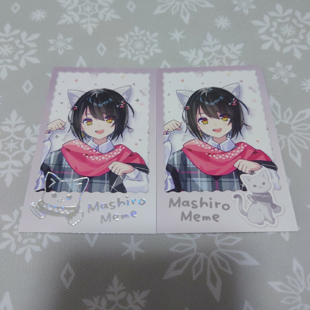 にじさんじ わんにゃんdays チェキ風カード ましろ 箔押し にじさんじ わんにゃんdays チェキ風カード ましろ 箔押し