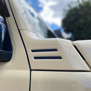 スズキ ジムニー（シエラ）JB64 JB74 ダクト風ステッカー マットブラック(車外アクセサリ)