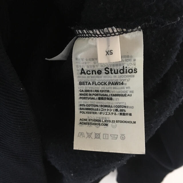 マルジェラ ACNE ロゴ スウェット xsの通販 by tshop｜アクネなら