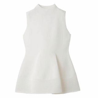 スナイデル(SNIDEL)のSNIDEL スナイデル　ペプラムホールガーメントニットプルオーバー　(タンクトップ)