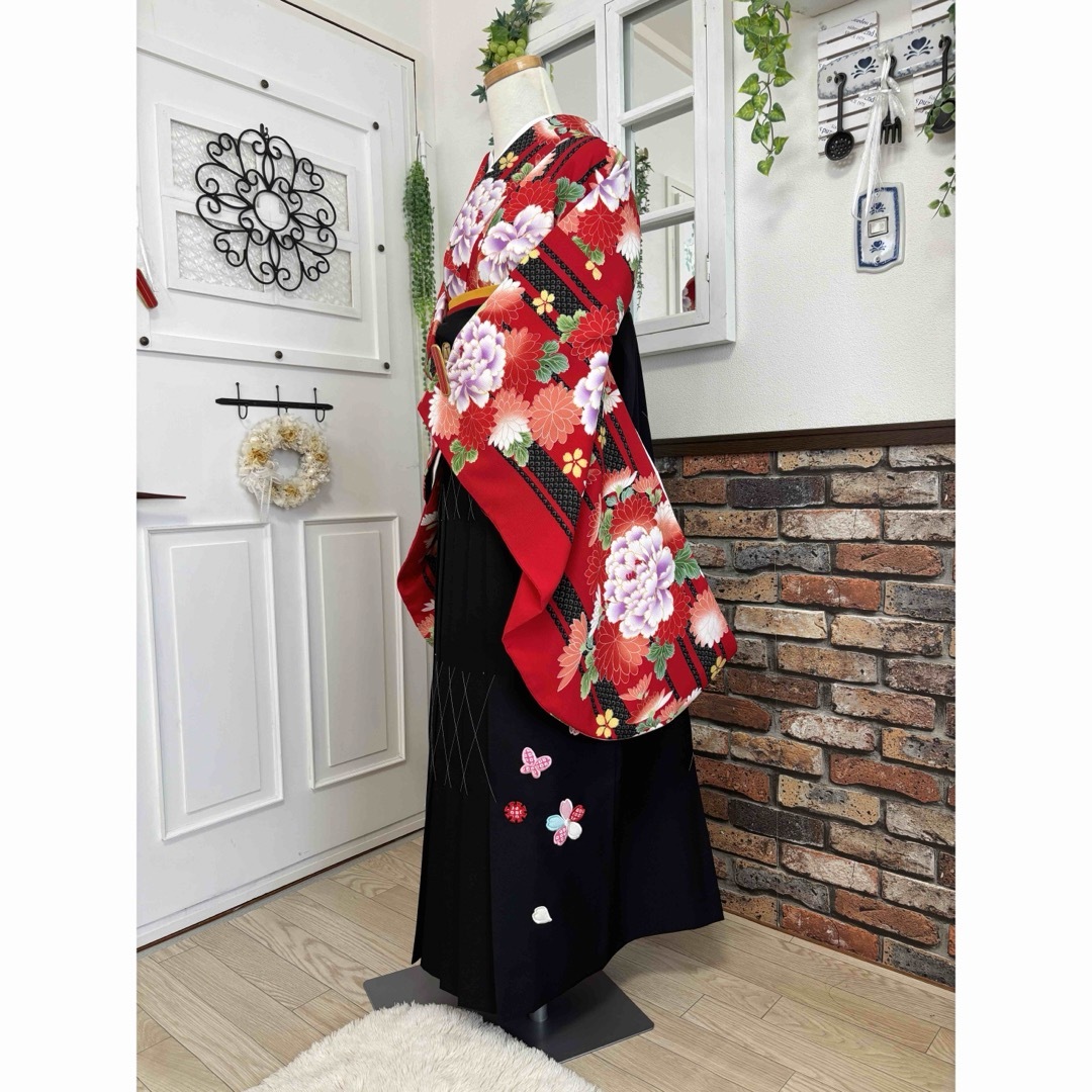 Kansai Yamamoto - 寛斎ブランド二尺袖着物 & 袴刺繍入りLL Kansai Yamamoto - 寛斎ブランド二尺袖着物 & 袴刺繍入りLL