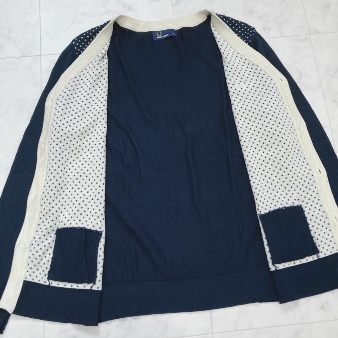 FRED PERRY - FRED PERRY フレッドペリー Vネックカーディガン FRED PERRY - FRED PERRY フレッドペリー Vネックカーディガン
