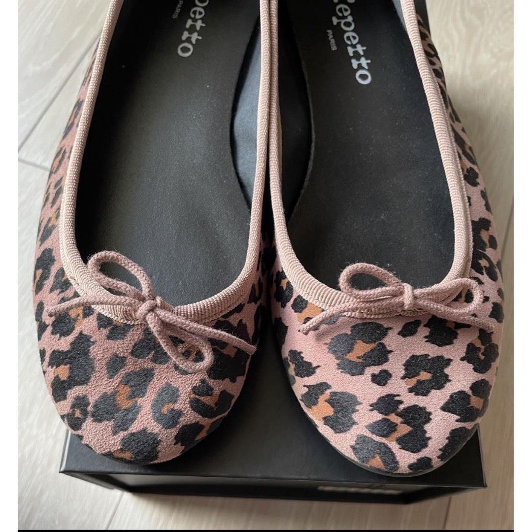 Repetto レペット バレエシューズ ヒョウ柄×ピンク 37/23.3cm Repetto レペット バレエシューズ ヒョウ柄×ピンク 37/23.3cm