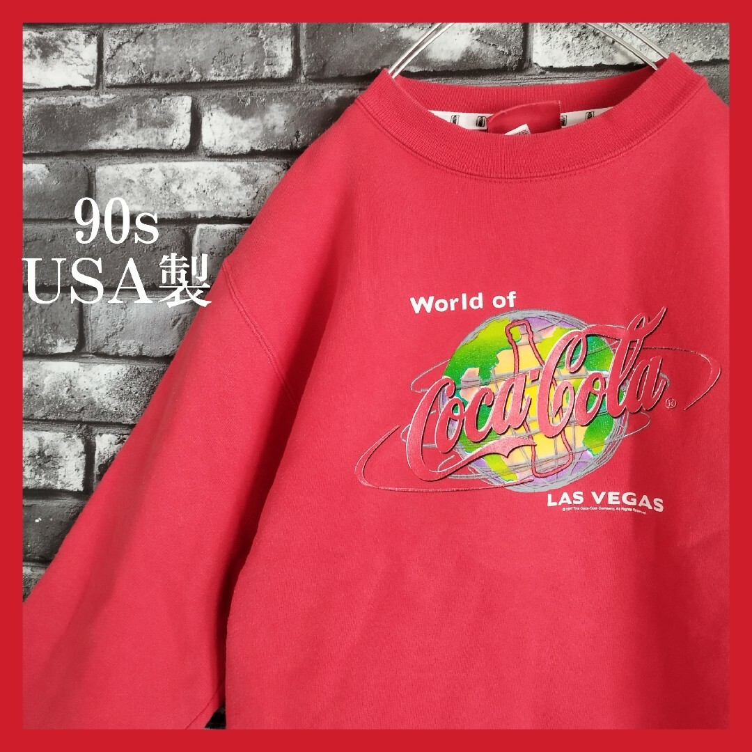 コカ・コーラ - USA製90sラスベガスコカコーラストア限定袖太 コカ・コーラ - USA製90sラスベガスコカコーラストア限定袖太