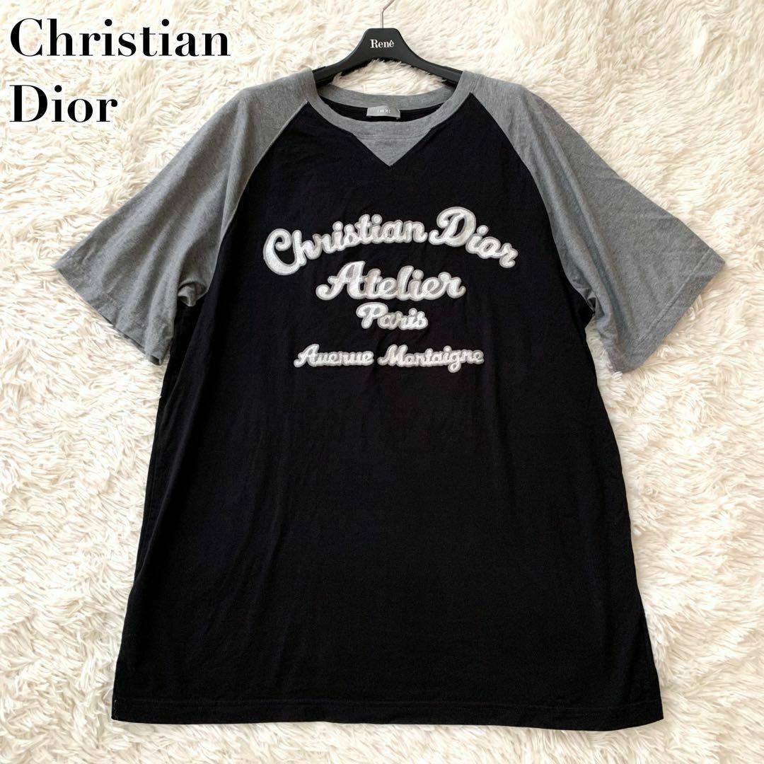 Dior - 極美品✨DIOR トップス 半袖 Tシャツ アトリエ ロゴ 刺繍 Dior - 極美品✨DIOR トップス 半袖 Tシャツ アトリエ ロゴ 刺繍