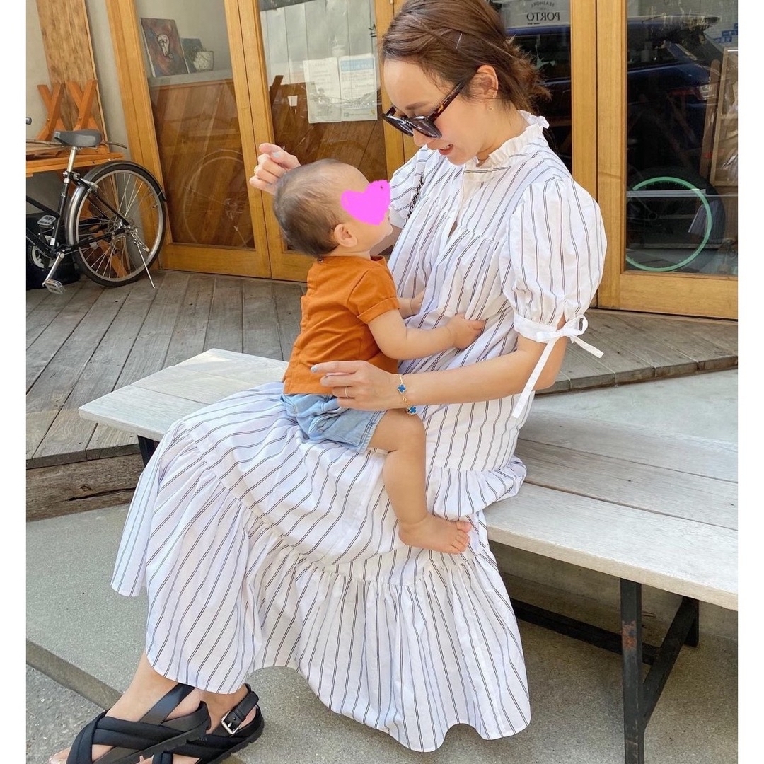 rosy monster ロージーモンスター stripe tiered op rosy monster ロージーモンスター stripe tiered op