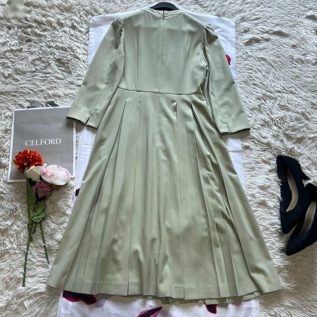 CELFORD - 【美品】CELFORD ロングワンピース ライトグリーン CELFORD - 【美品】CELFORD ロングワンピース ライトグリーン