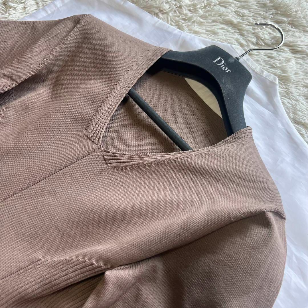 CELFORD - 【美品】CELFORD ロングワンピース ブラウン ホールガ CELFORD - 【美品】CELFORD ロングワンピース ブラウン ホールガ