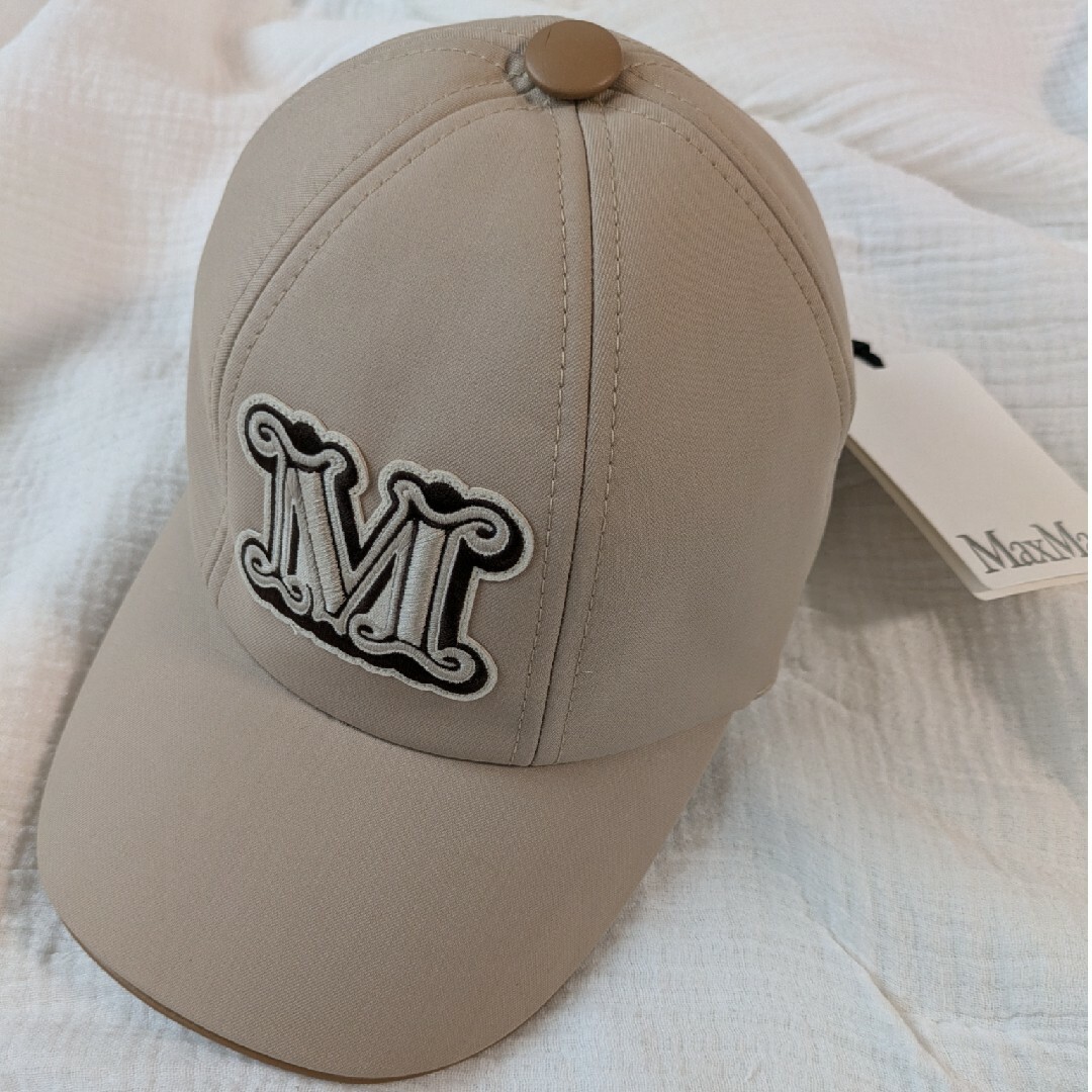 MAX MARA コットン ベースボールキャップ Mロゴ MAX MARA コットン ベースボールキャップ Mロゴ