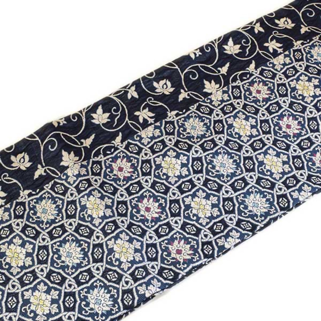 新品 西陣織九寸名古屋帯 弥栄織物謹製【綿芯御仕立付】③ 賢明 新品 西陣織九寸名古屋帯 弥栄織物謹製【綿芯御仕立付】③ 賢明