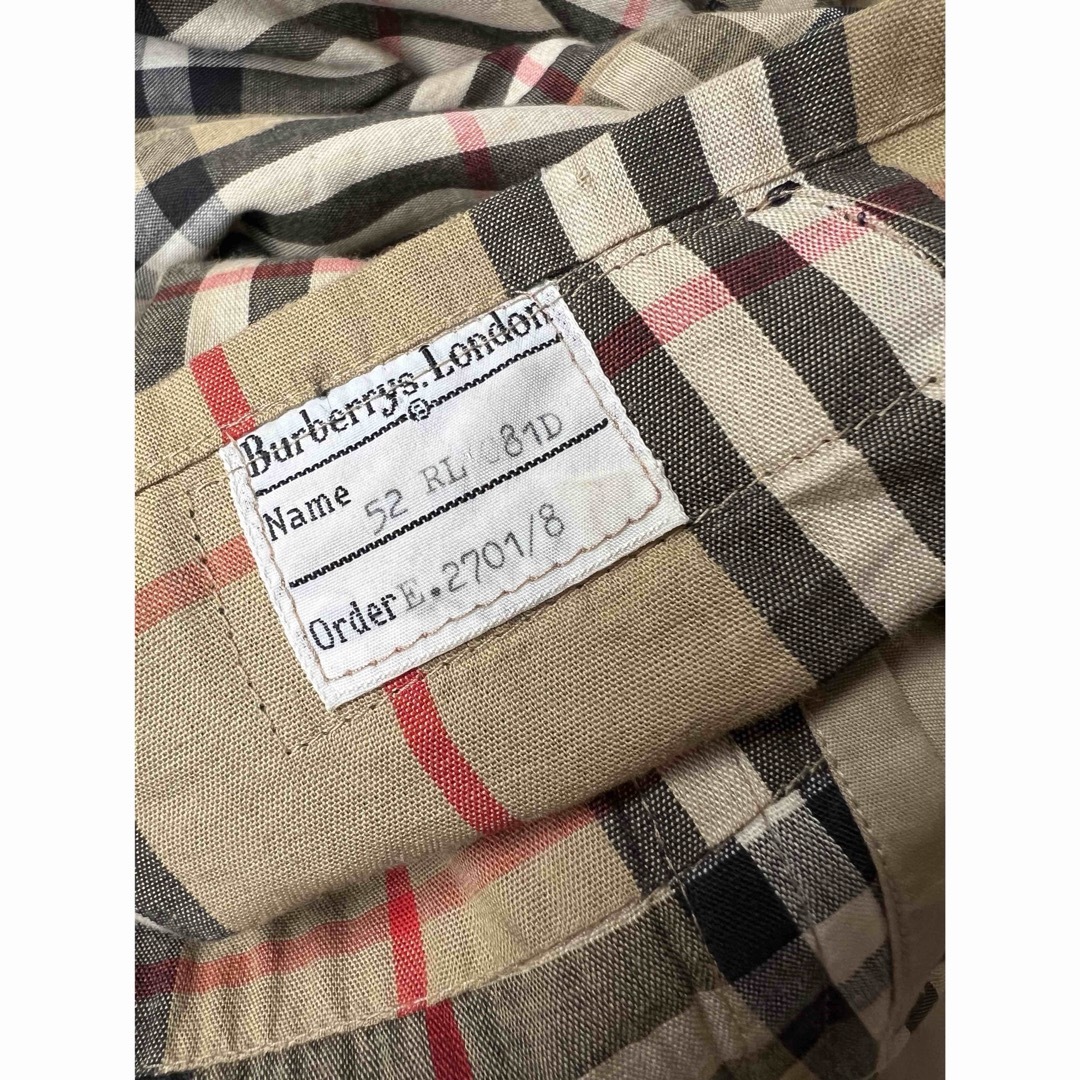 BURBERRY - 1981年製 REGD表記ヴィンテージ「バーバリーズ BURBERRY - 1981年製 REGD表記ヴィンテージ「バーバリーズ