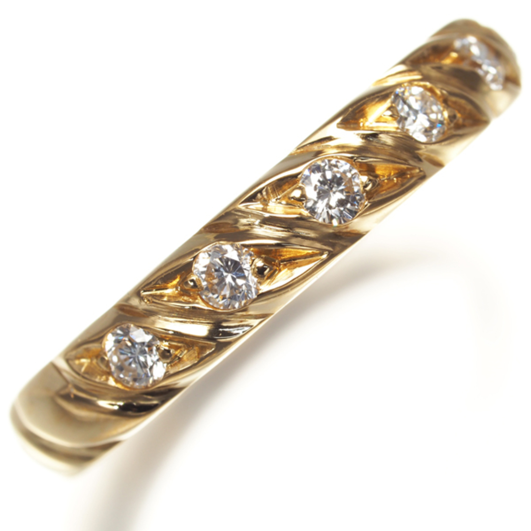 CHAUMET - ショーメ リング ダイヤ トルサード 7P 11号 K18YG の CHAUMET - ショーメ リング ダイヤ トルサード 7P 11号 K18YG の