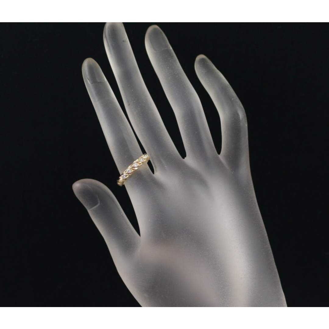 CHAUMET - ショーメ リング ダイヤ トルサード 7P 11号 K18YG の CHAUMET - ショーメ リング ダイヤ トルサード 7P 11号 K18YG の