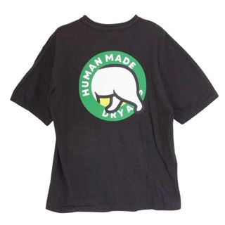 ヒューマンメイド(HUMAN MADE)のHUMAN MADE ヒューマンメイド DRY ALLS シロクマ 半袖 クルーネック バックプリント Tシャツ ブラック系 M【中古】(シャツ)