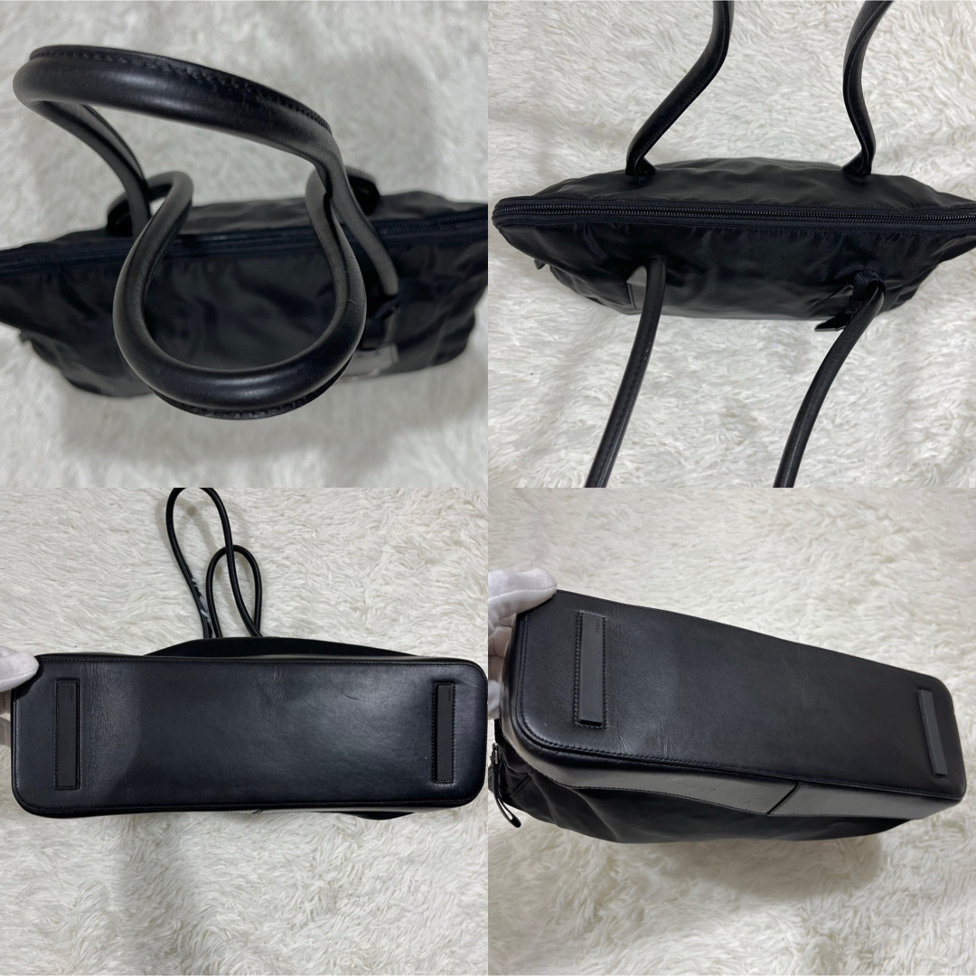 PRADA プラダ トートバッグ ショルダーバッグ ナイロン レザー PRADA プラダ トートバッグ ショルダーバッグ ナイロン レザー