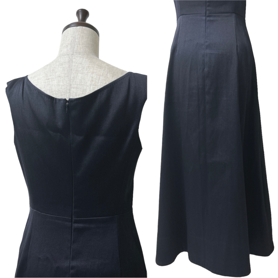 MADISON BLUE 参考定価10万 シルクロングワンピース ネイビー 1 MADISON BLUE 参考定価10万 シルクロングワンピース ネイビー 1