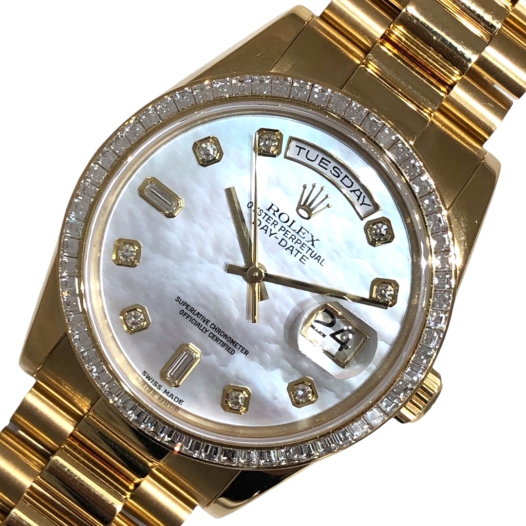 ROLEX - ロレックス ROLEX デイデイト ホワイトシェル 118398BR ROLEX - ロレックス ROLEX デイデイト ホワイトシェル 118398BR