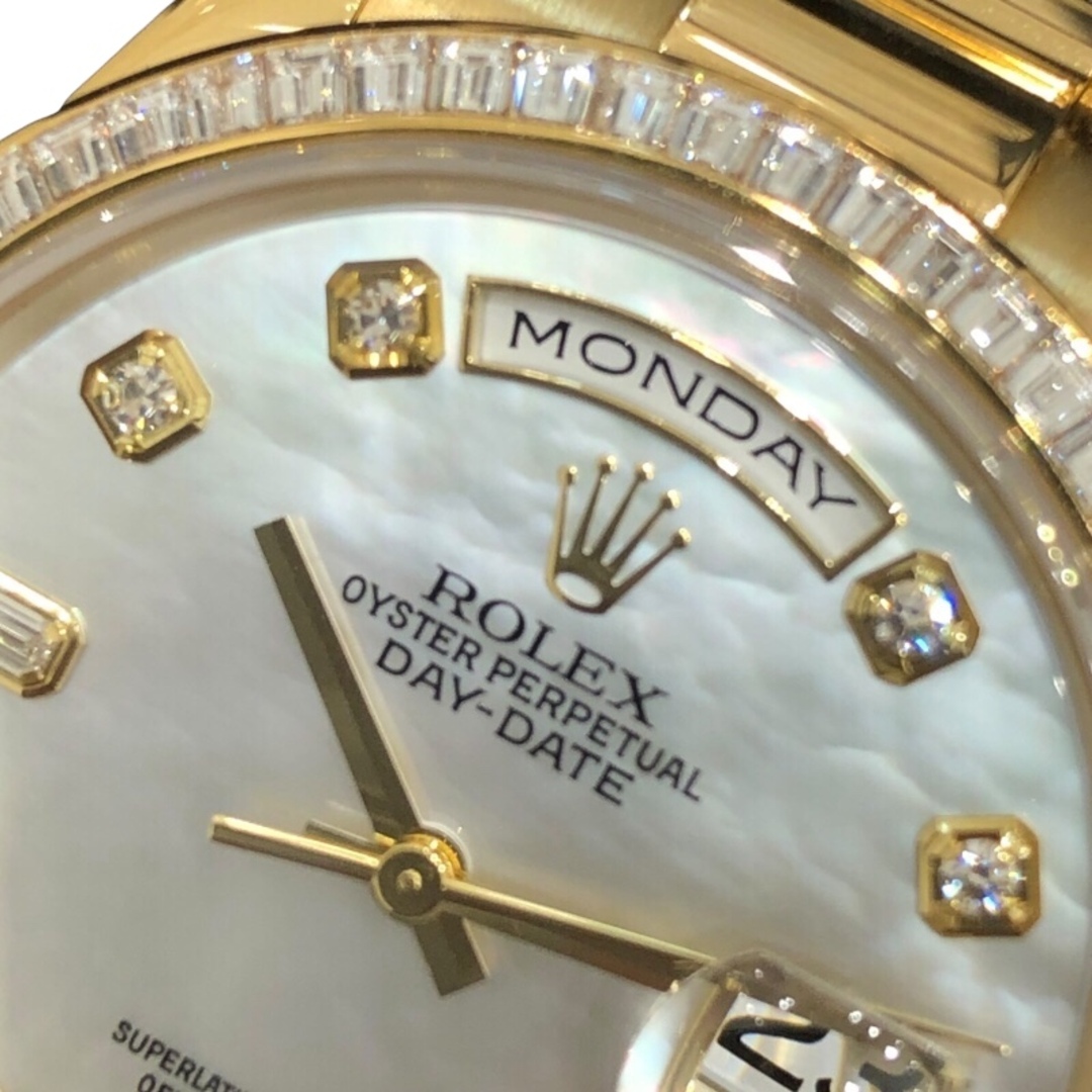 ROLEX - ロレックス ROLEX デイデイト ホワイトシェル 118398BR ROLEX - ロレックス ROLEX デイデイト ホワイトシェル 118398BR