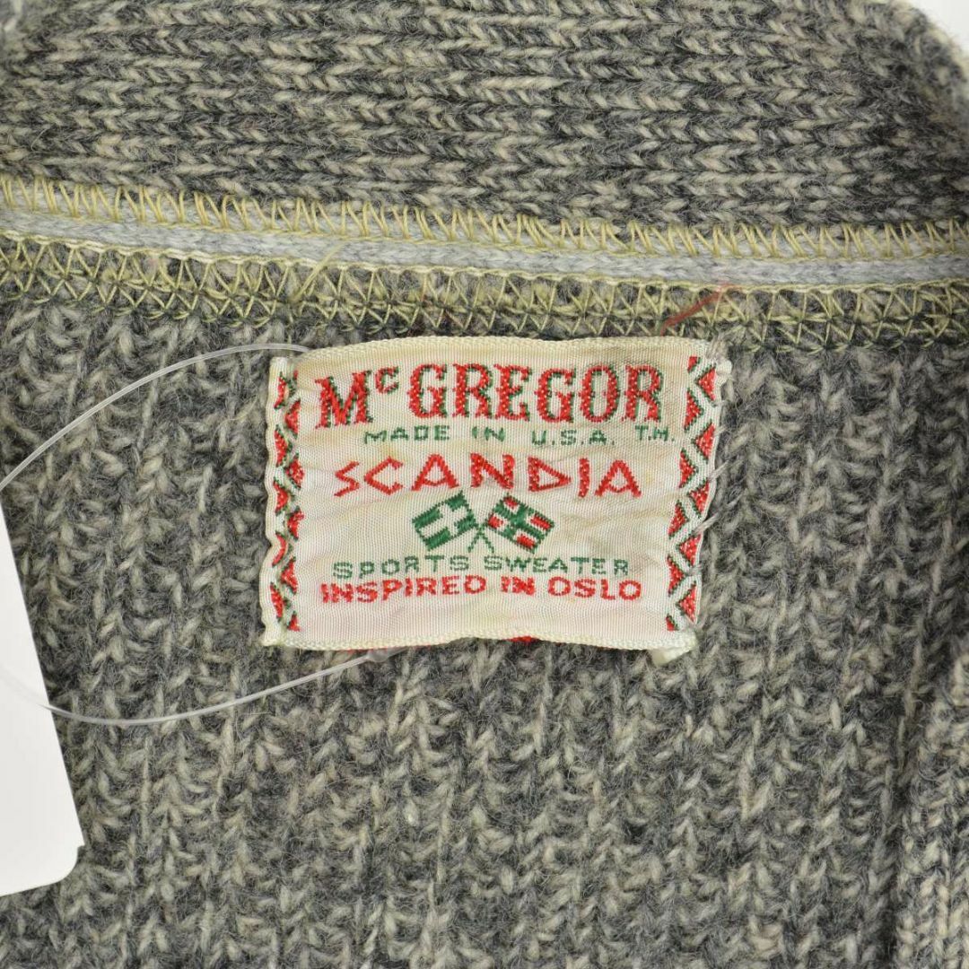 McGREGOR - 【McGREGOR】60s SCANDIA ニット長袖カーディガンの McGREGOR - 【McGREGOR】60s SCANDIA ニット長袖カーディガンの