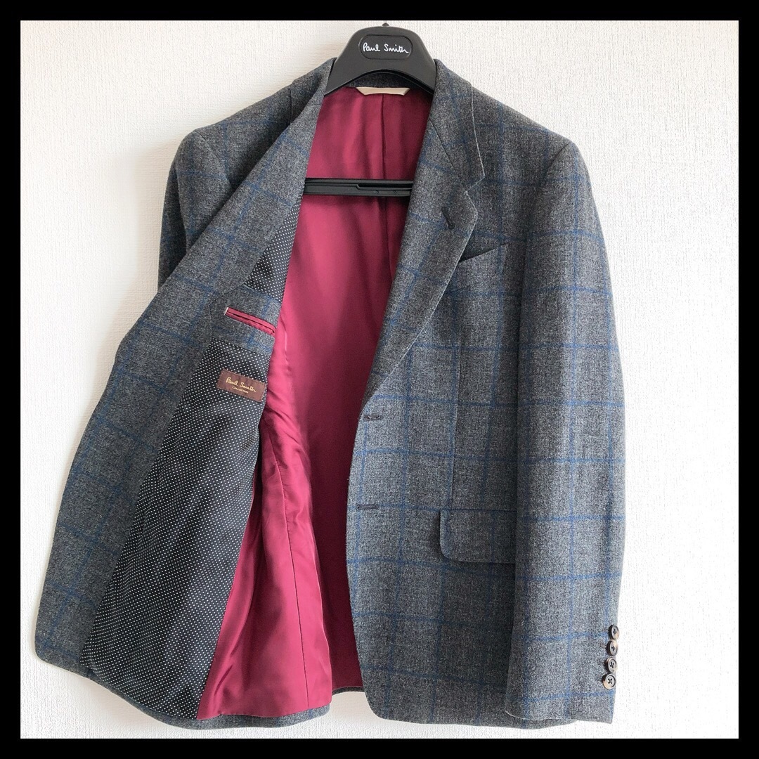 美品】ポールスミス 定価11万 ジャケット アルパカ カシミヤ 美品】ポールスミス 定価11万 ジャケット アルパカ カシミヤ