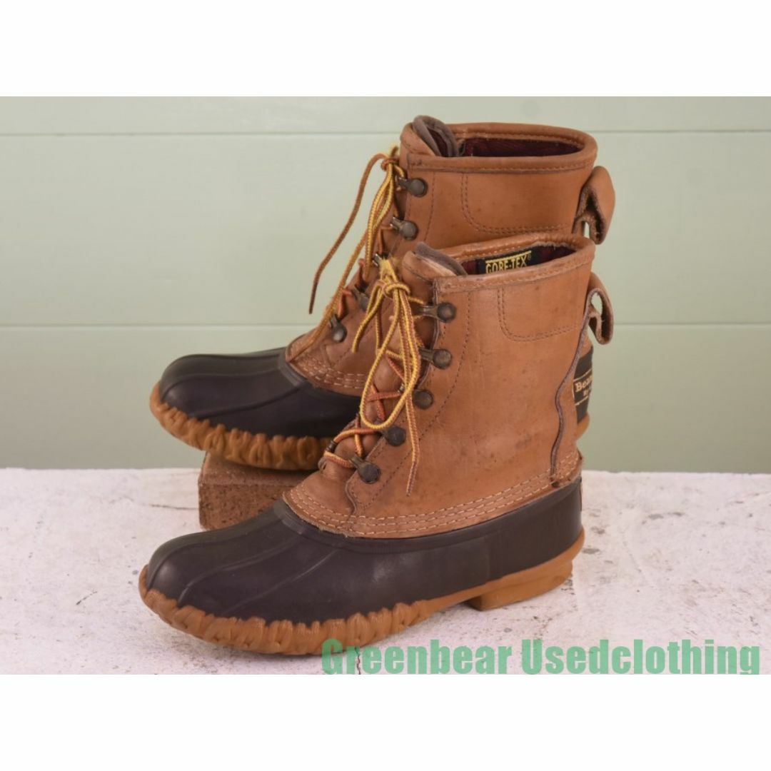 ラウンド L.L.ビーン USA製 - L.L.Bean ビンテージ 茶 ビーンブーツ 女性用