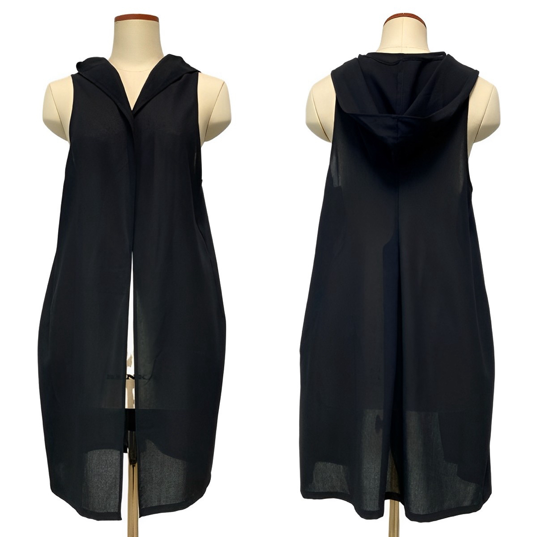 Y's 23SS WOOL GAUZE SLEEVELESS JACKET 黒1|レディース Y's 23SS WOOL GAUZE SLEEVELESS JACKET 黒1|レディース