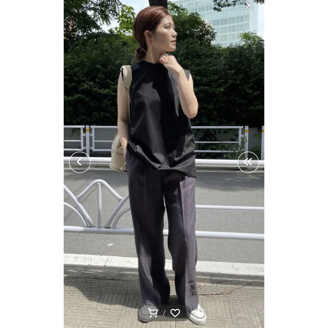 Spick&Span スピック&スパン ハイブリッドクロスワンタックパンツ Spick&Span スピック&スパン ハイブリッドクロスワンタックパンツ