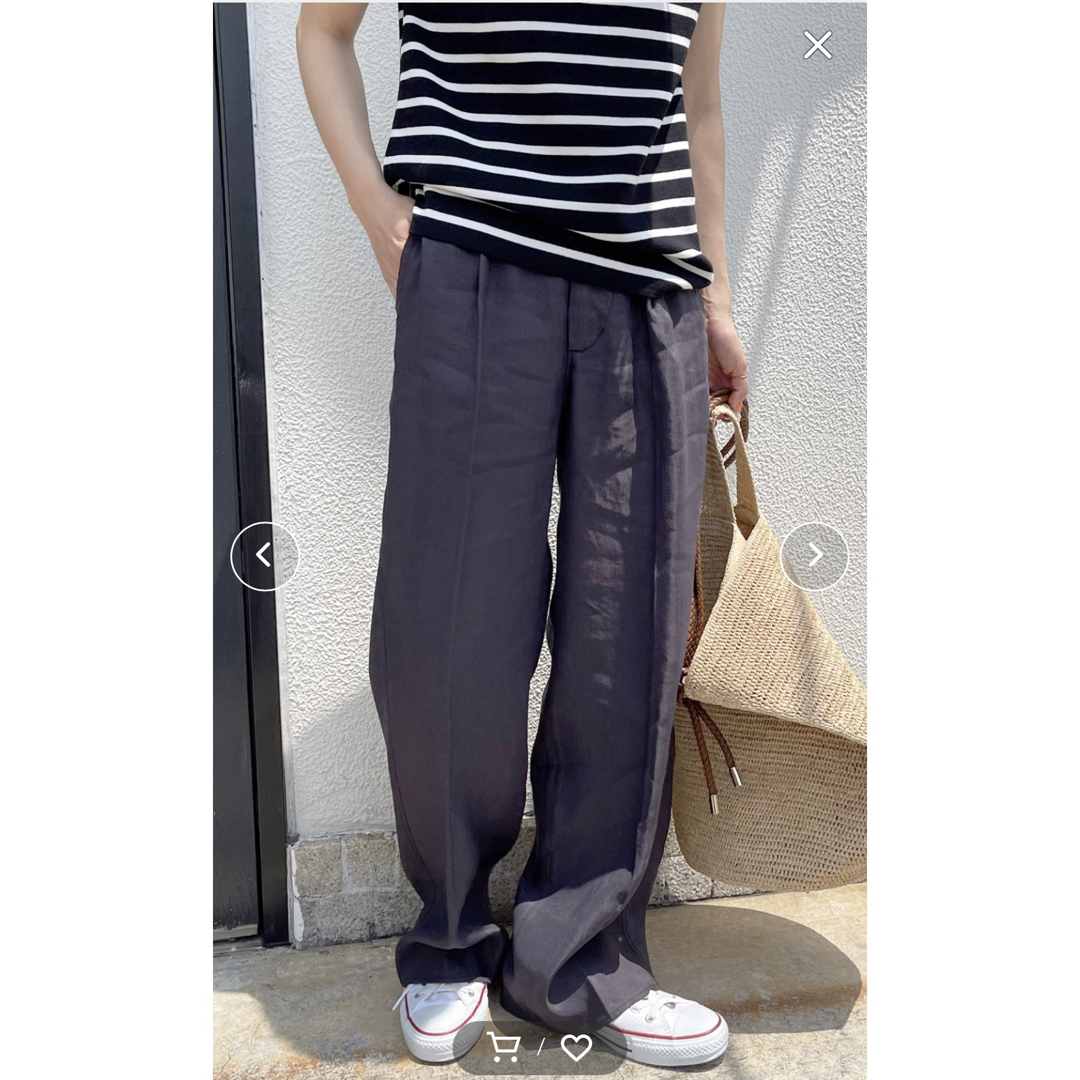 Spick&Span スピック&スパン ハイブリッドクロスワンタックパンツ Spick&Span スピック&スパン ハイブリッドクロスワンタックパンツ