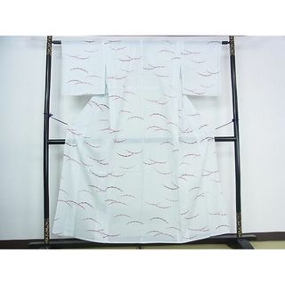 平和屋着物■夏物　小紋　絽　雪芝　洗える着物　DAAF2970wb(着物)
