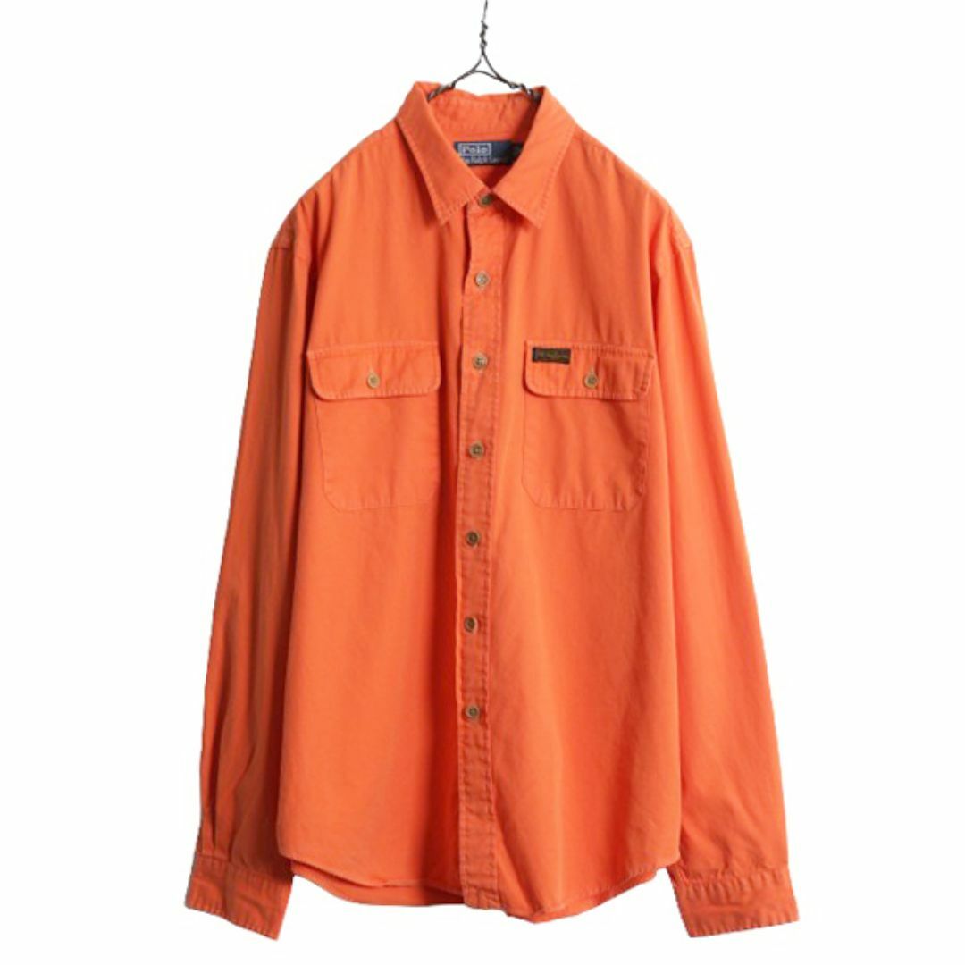 90s ポロ ラルフローレン 長袖 ワーク シャツ メンズ XL 90年代 90s ポロ ラルフローレン 長袖 ワーク シャツ メンズ XL 90年代