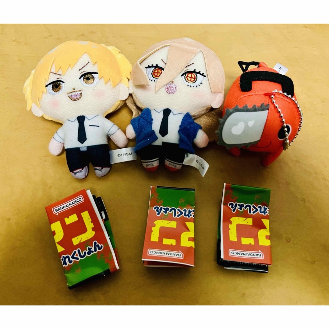 チェンソーマン カプセルぬいぐるみこれくしょん デンジ パワー ポチタ エンタメ/ホビーのおもちゃ/ぬいぐるみ(キャラクターグッズ)の商品写真