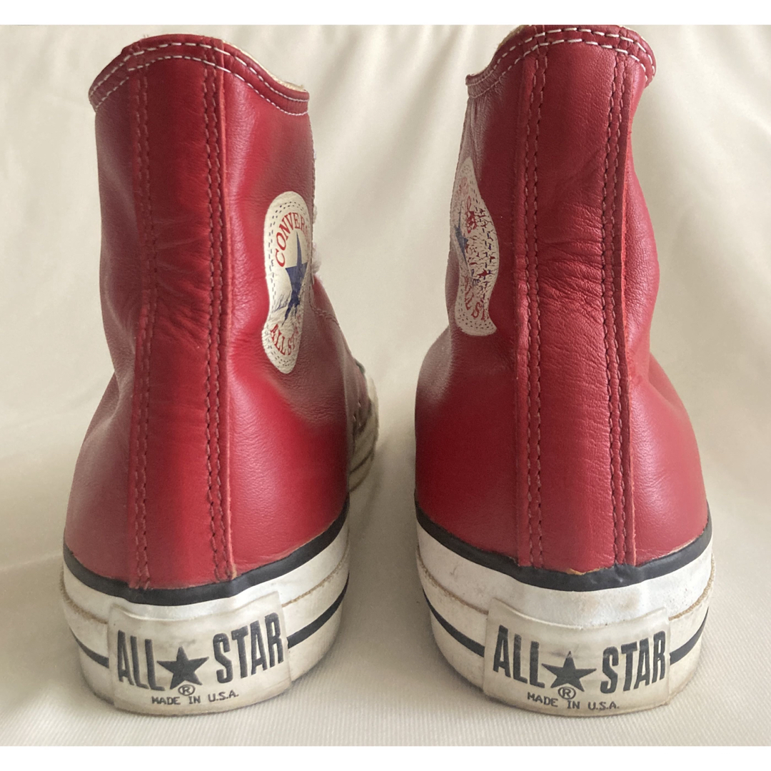 【美品】希少90’s コンバース オールスター USA製 ハイカットレザー 【美品】希少90’s コンバース オールスター USA製 ハイカットレザー