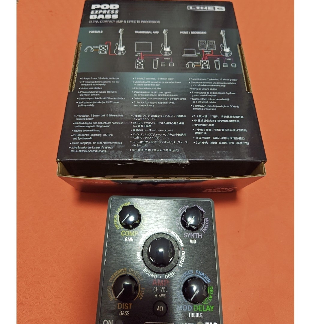 LINE 傾げる 6 POD EXPRESS BASS ベースエフェクター LINE 傾げる 6 POD EXPRESS BASS ベースエフェクター