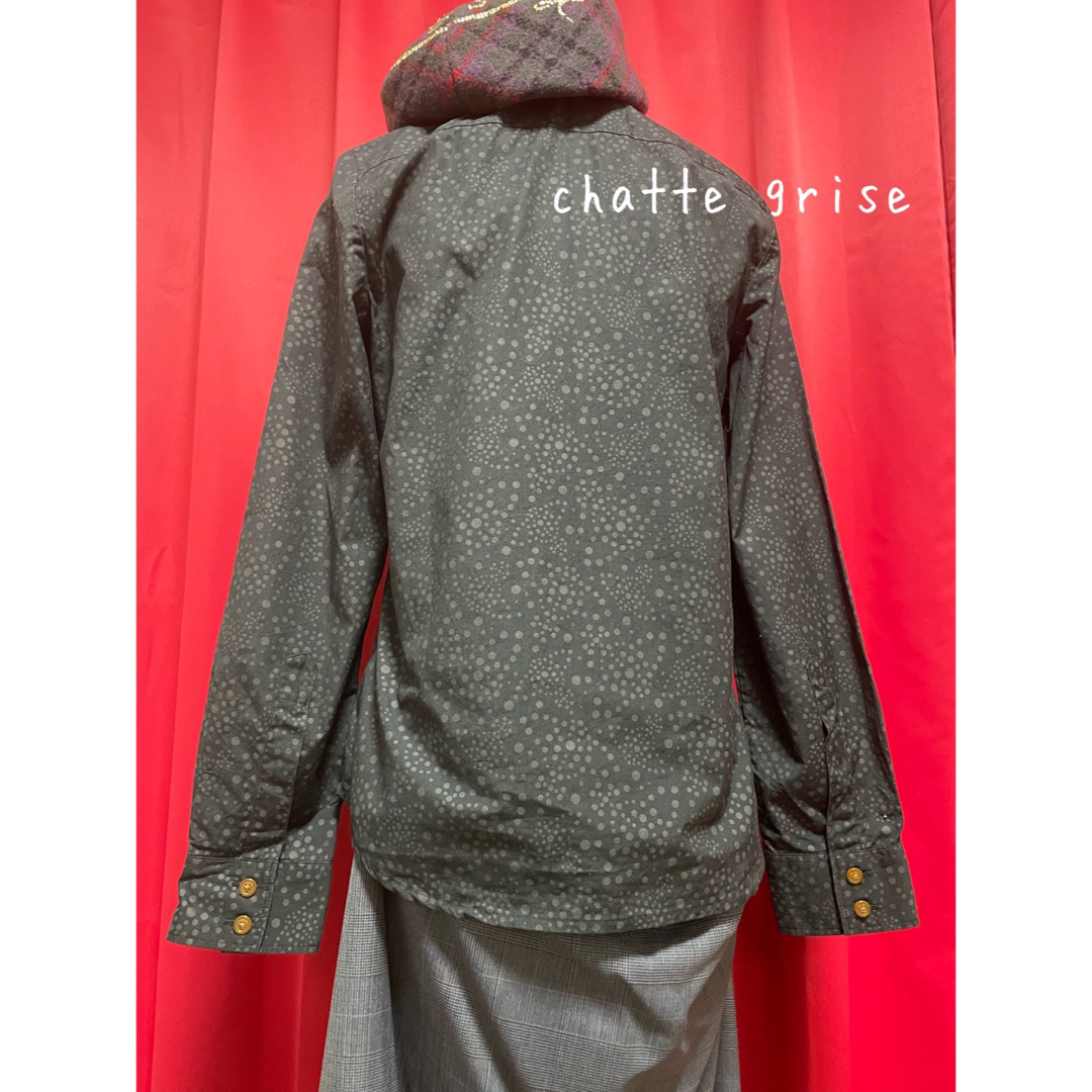 Vivienne Westwood - ヴィヴィアンオーブドットブラウスブラック Vivienne Westwood - ヴィヴィアンオーブドットブラウスブラック