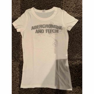 アバクロンビーアンドフィッチ(Abercrombie&Fitch)のアバクロンビー&フィッチ　レディース　Tシャツ　ホワイト　スモールサイズ　(Tシャツ(半袖/袖なし))
