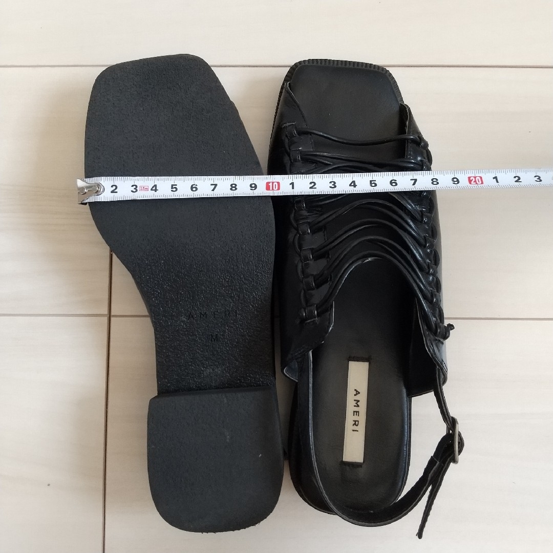 627)Ameri VINTAGE BUNDLING SANDAL ブラックMの通販 by snow 627)Ameri VINTAGE BUNDLING SANDAL ブラックMの通販 by snow