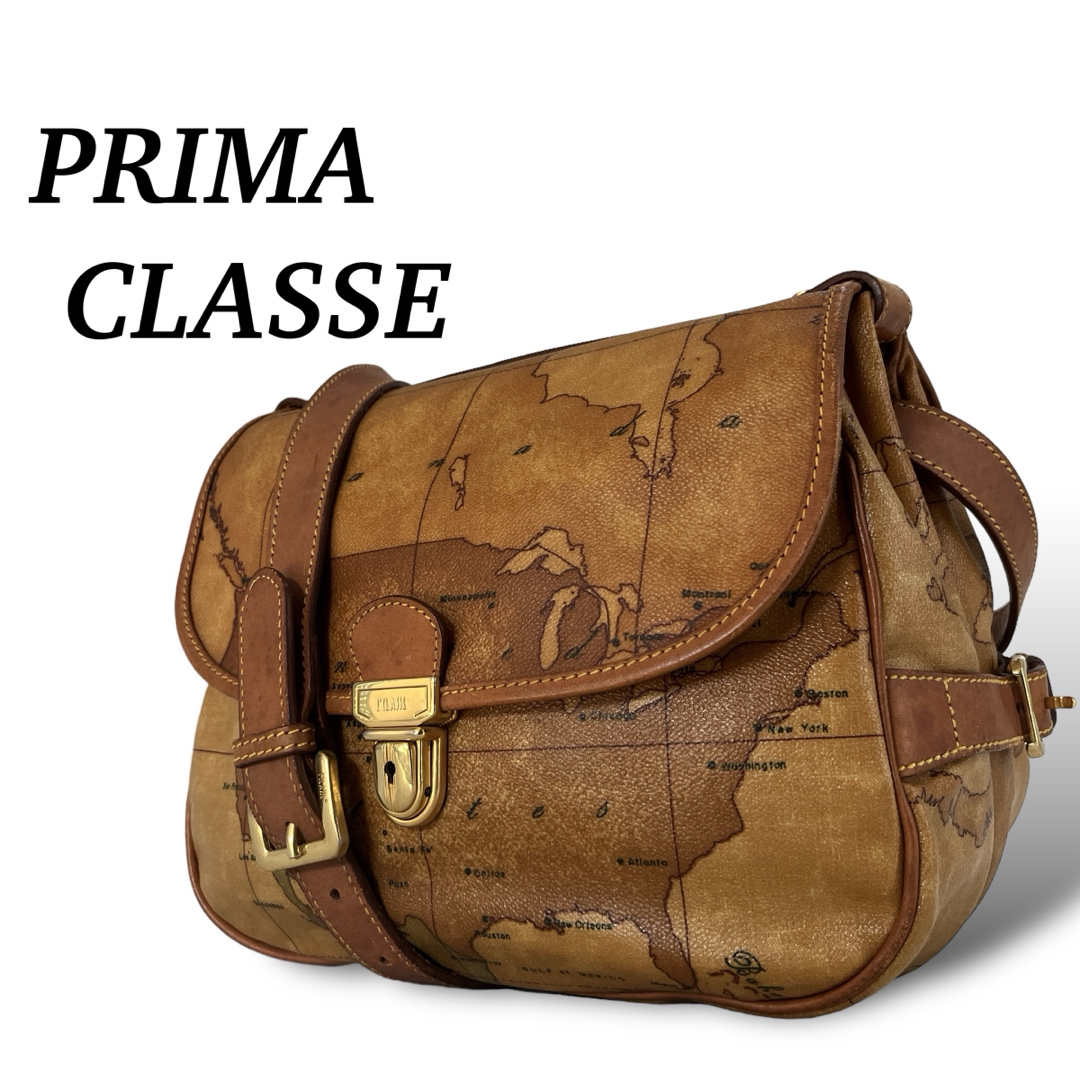 PRIMA CLASSE - プリマクラッセ ショルダーバッグ 地図 斜めがけ PRIMA CLASSE - プリマクラッセ ショルダーバッグ 地図 斜めがけ