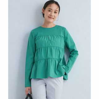 ユナイテッドアローズグリーンレーベルリラクシング(UNITED ARROWS green label relaxing)の【KELLY】ティアード ドッキング プルオーバー カットソー(カットソー(長袖/七分))