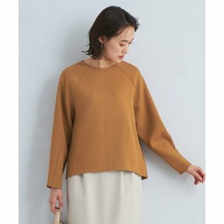 ユナイテッドアローズグリーンレーベルリラクシング(UNITED ARROWS green label relaxing)の【DK.BROWN】タック スリーブ ジャカード プルオーバー カットソー(カットソー(長袖/七分))